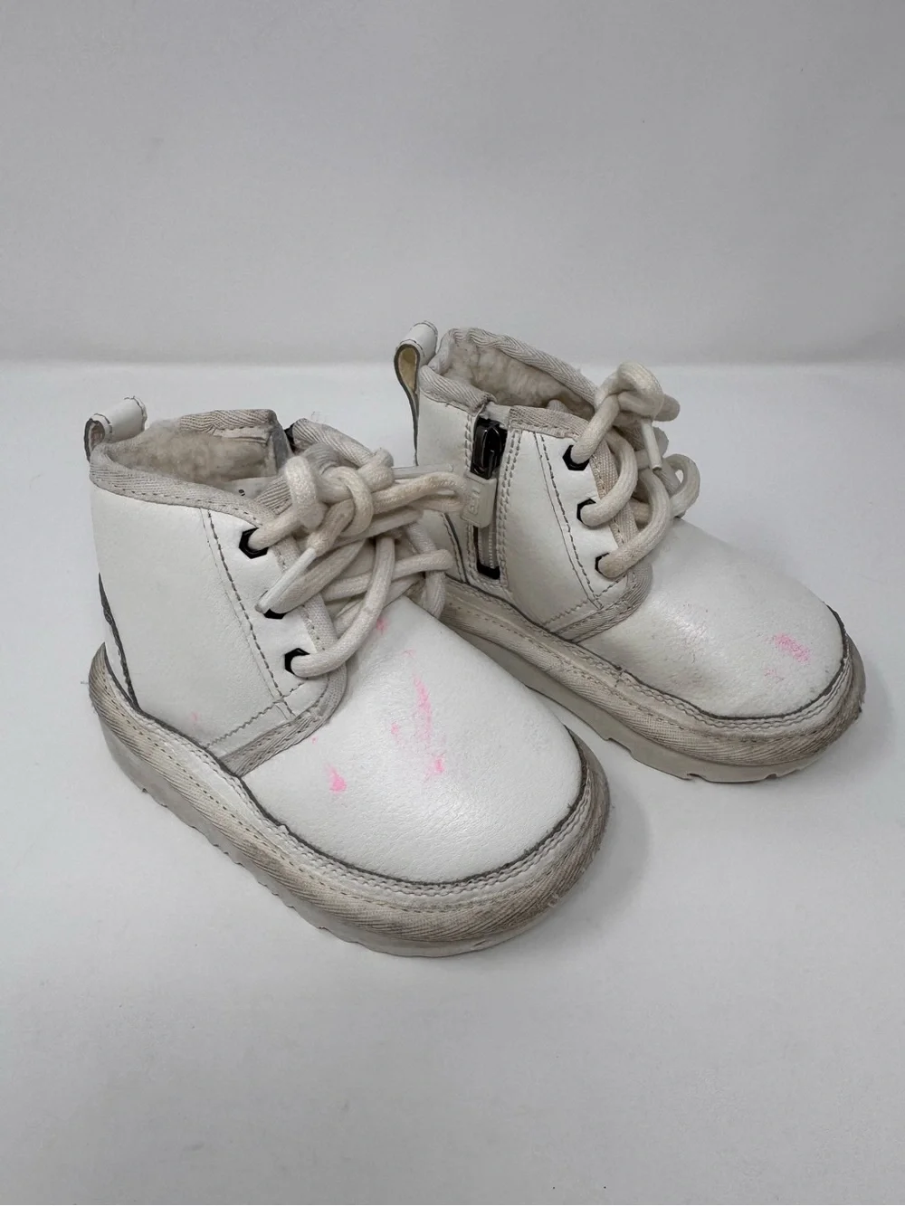 Baby Ugg boots, size 6, leather, shearling, warm, winter, classic, sneaker